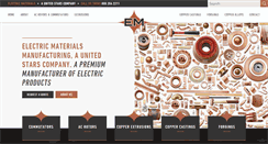 Desktop Screenshot of elecmat.com