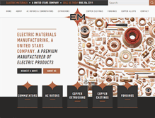 Tablet Screenshot of elecmat.com